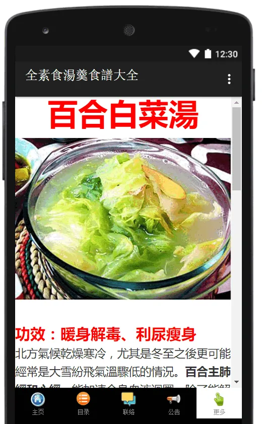 全素食湯羹湯水食譜大全 | Indus Appstore | Screenshot