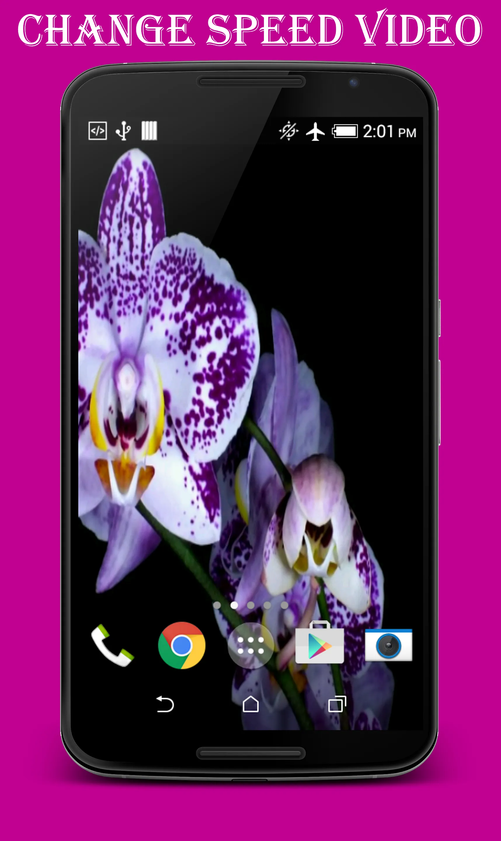 Orchid Video Live Wallpaper | Indus Appstore | Screenshot