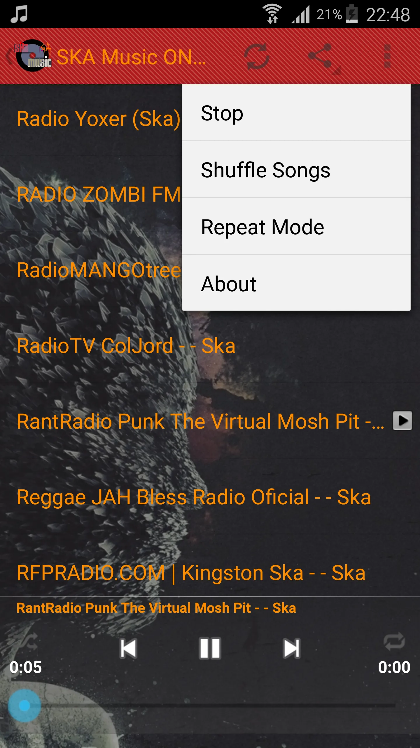 Ska Radio Keep Calm for Music | Indus Appstore | Screenshot