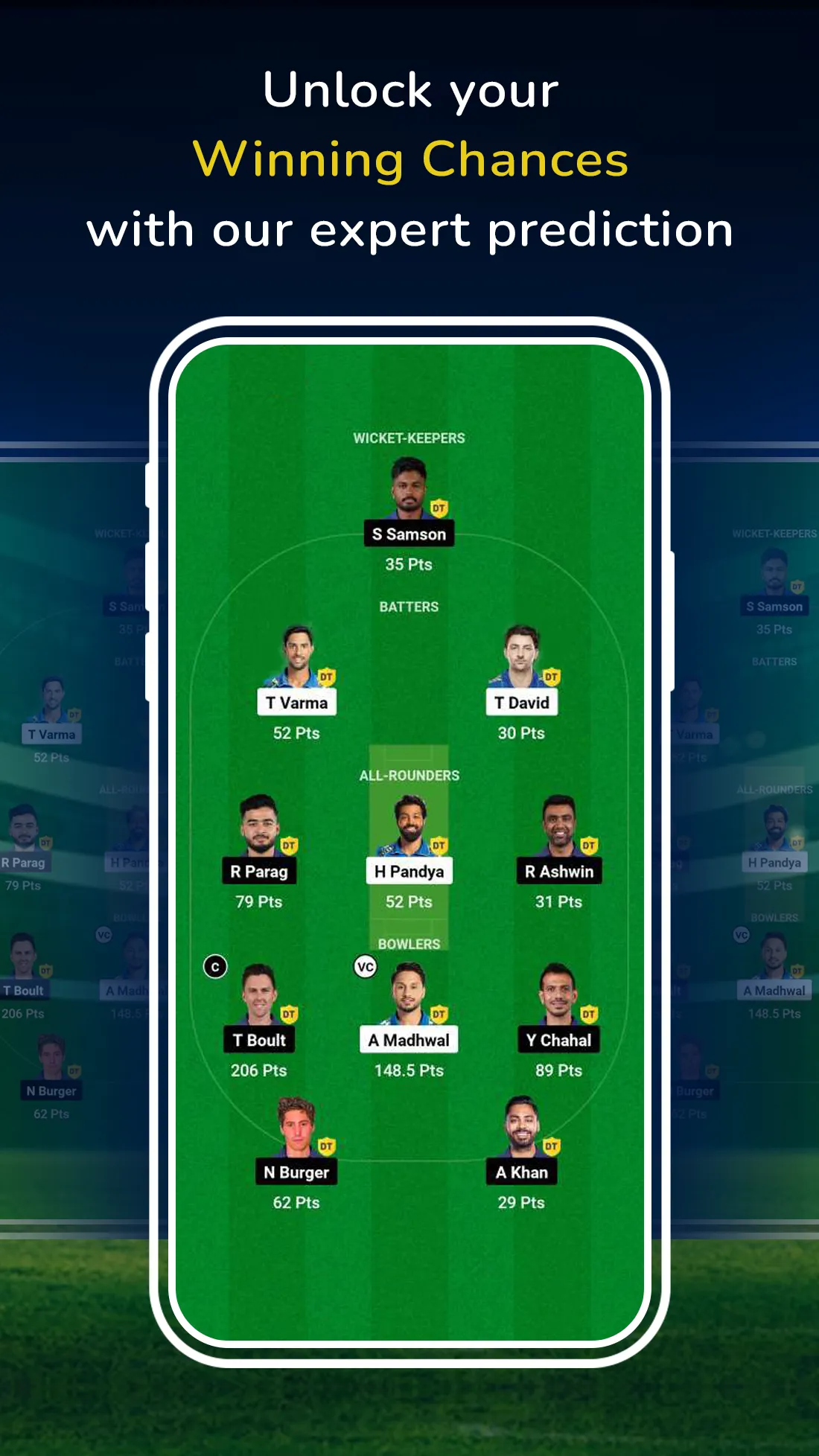 Expert Team Fantasy Prediction | Indus Appstore | Screenshot