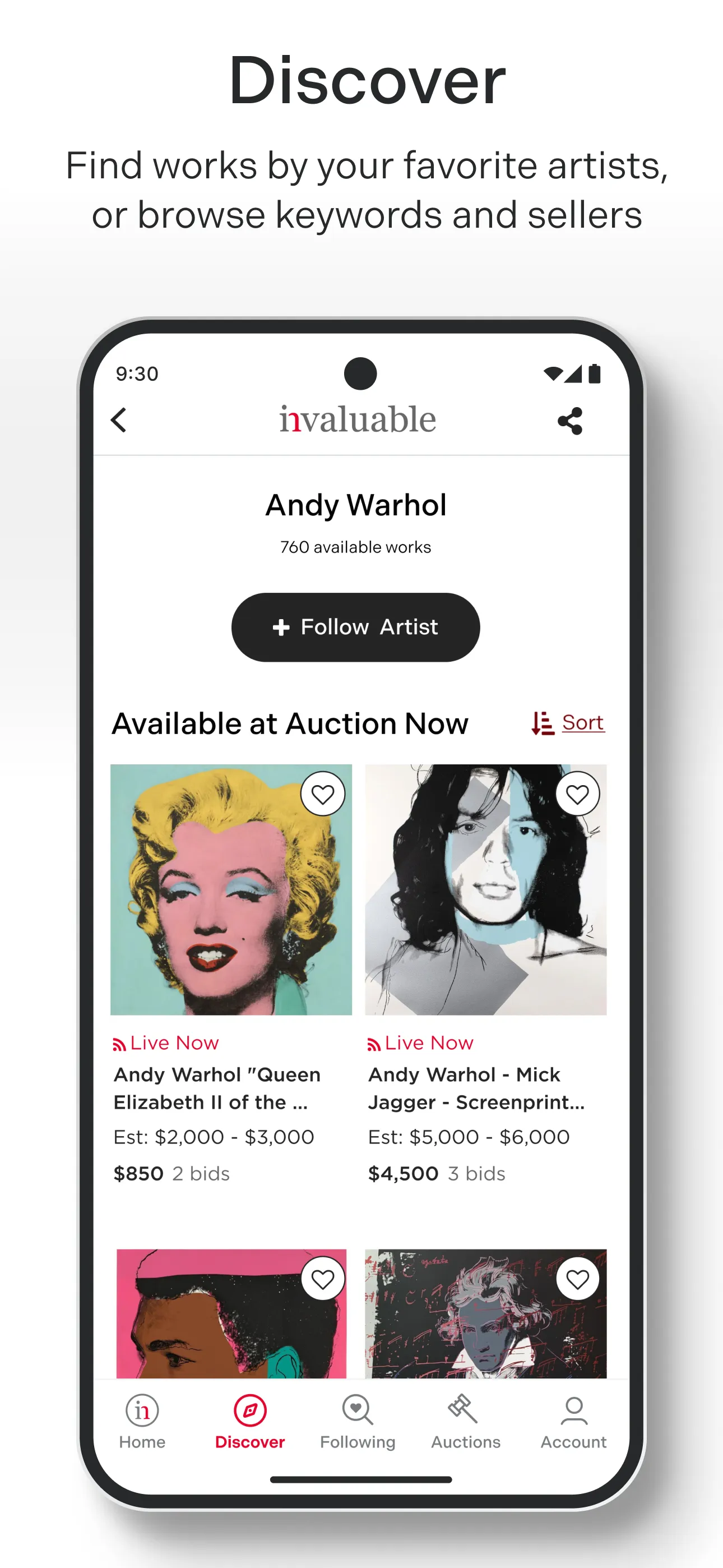 Invaluable Auctions: Bid Live | Indus Appstore | Screenshot