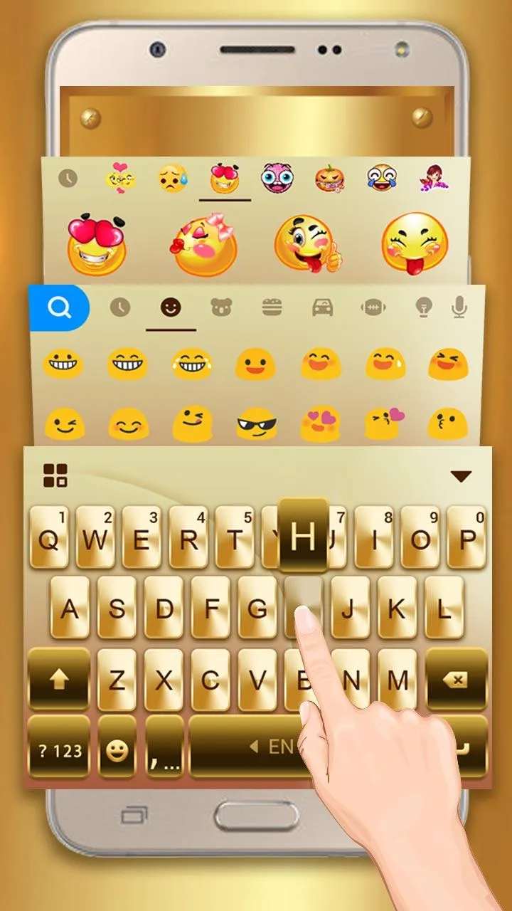 keyboard - Gold Galaxy S7 Edge | Indus Appstore | Screenshot