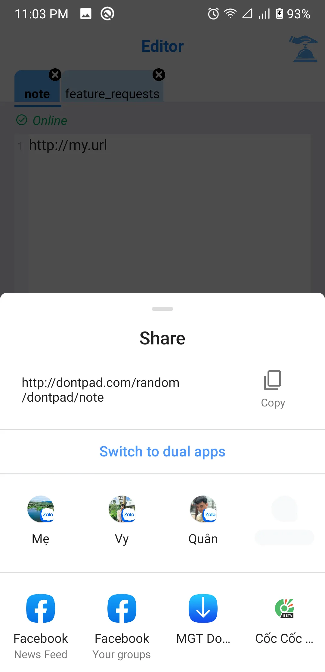 Dontpad - share text online | Indus Appstore | Screenshot