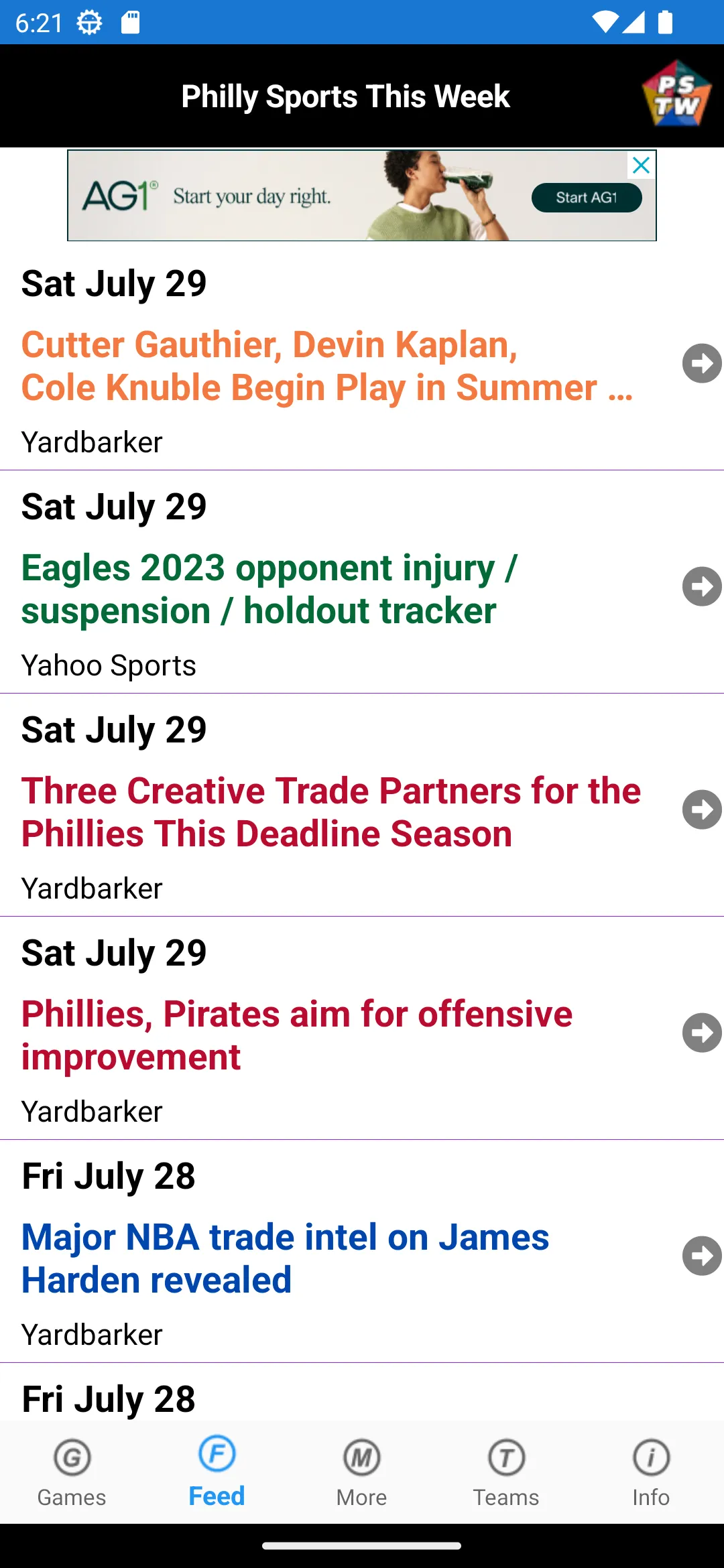 Philly Sports This Week | Indus Appstore | Screenshot