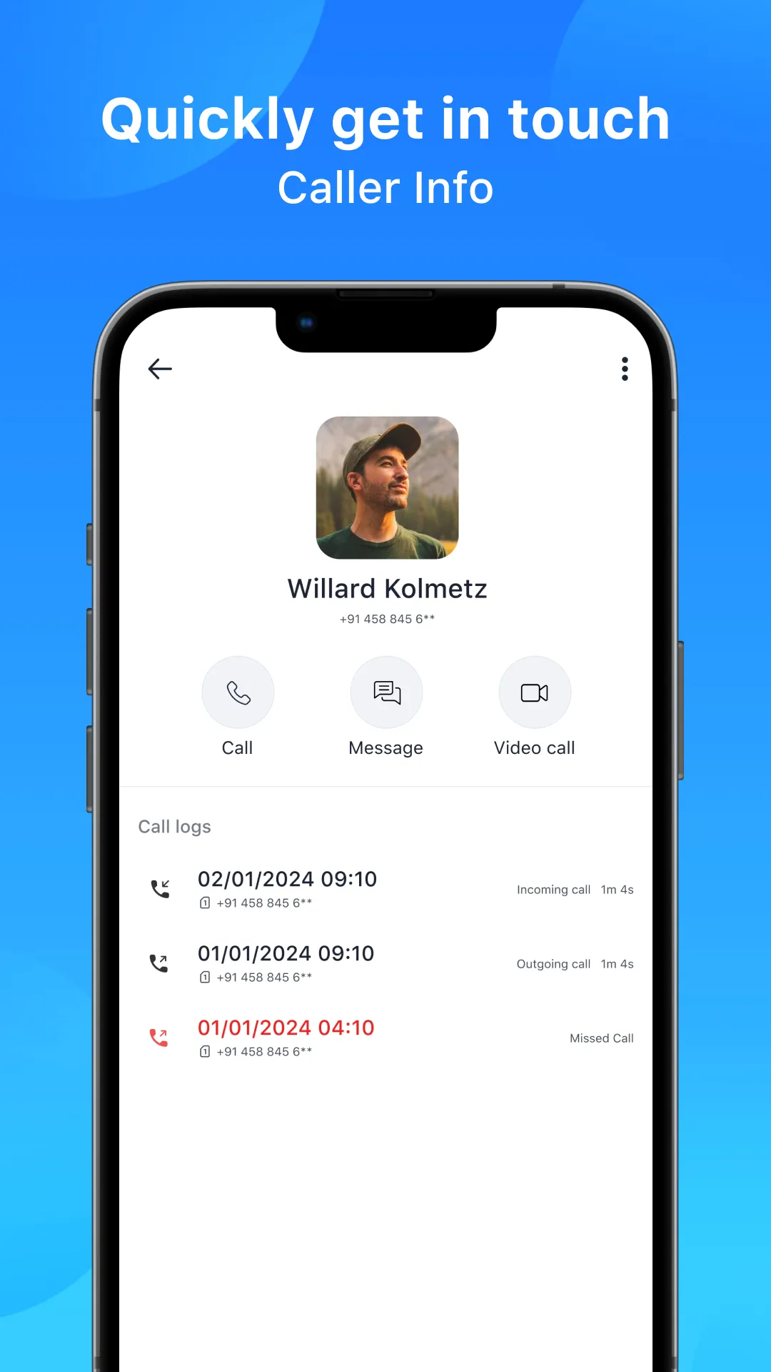 Contacts: Phone Calls | Indus Appstore | Screenshot