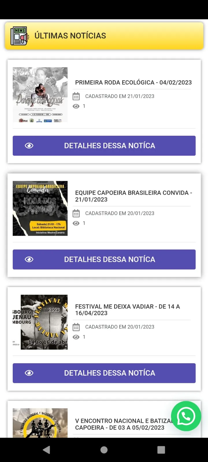 OndeAchoCapoeira | Indus Appstore | Screenshot