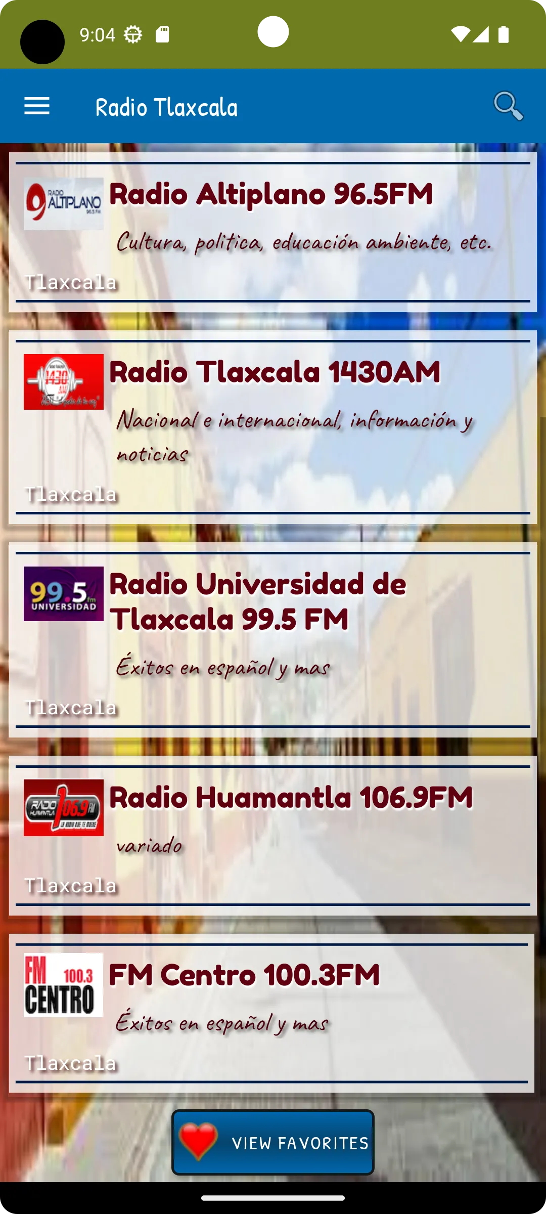 Radio Tlaxcala México + música | Indus Appstore | Screenshot