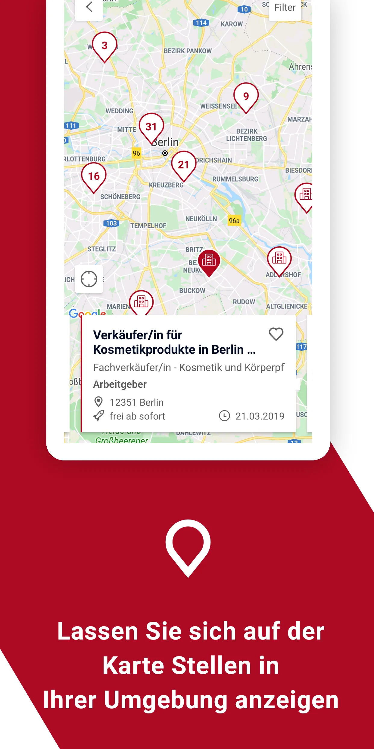 Jobsuche – die Jobbörse der BA | Indus Appstore | Screenshot