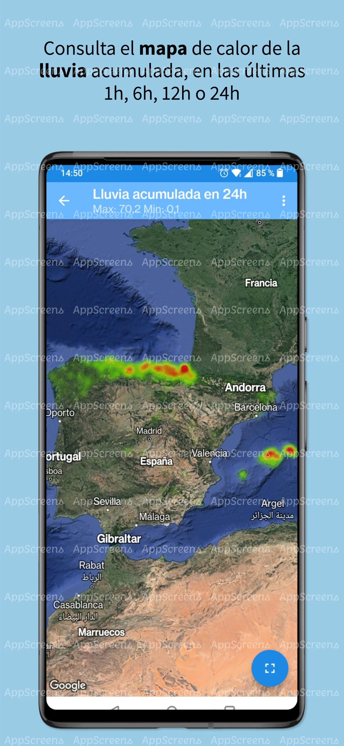 Lluvia España (AEMET) | Indus Appstore | Screenshot