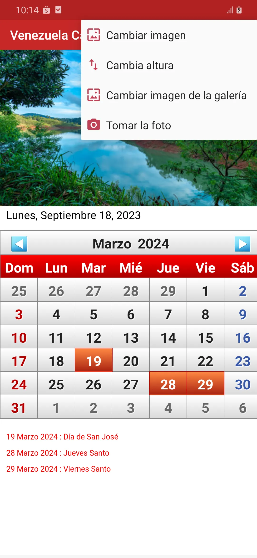 Venezuela Calendario 2024 | Indus Appstore | Screenshot