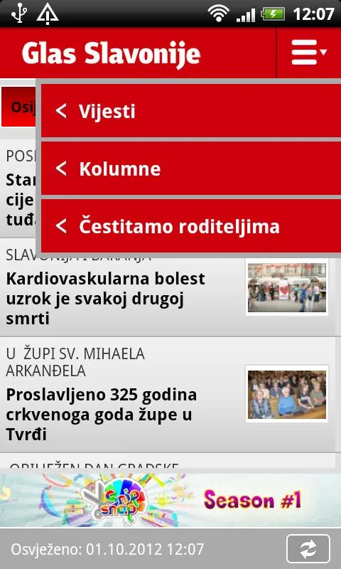 Glas Slavonije | Indus Appstore | Screenshot