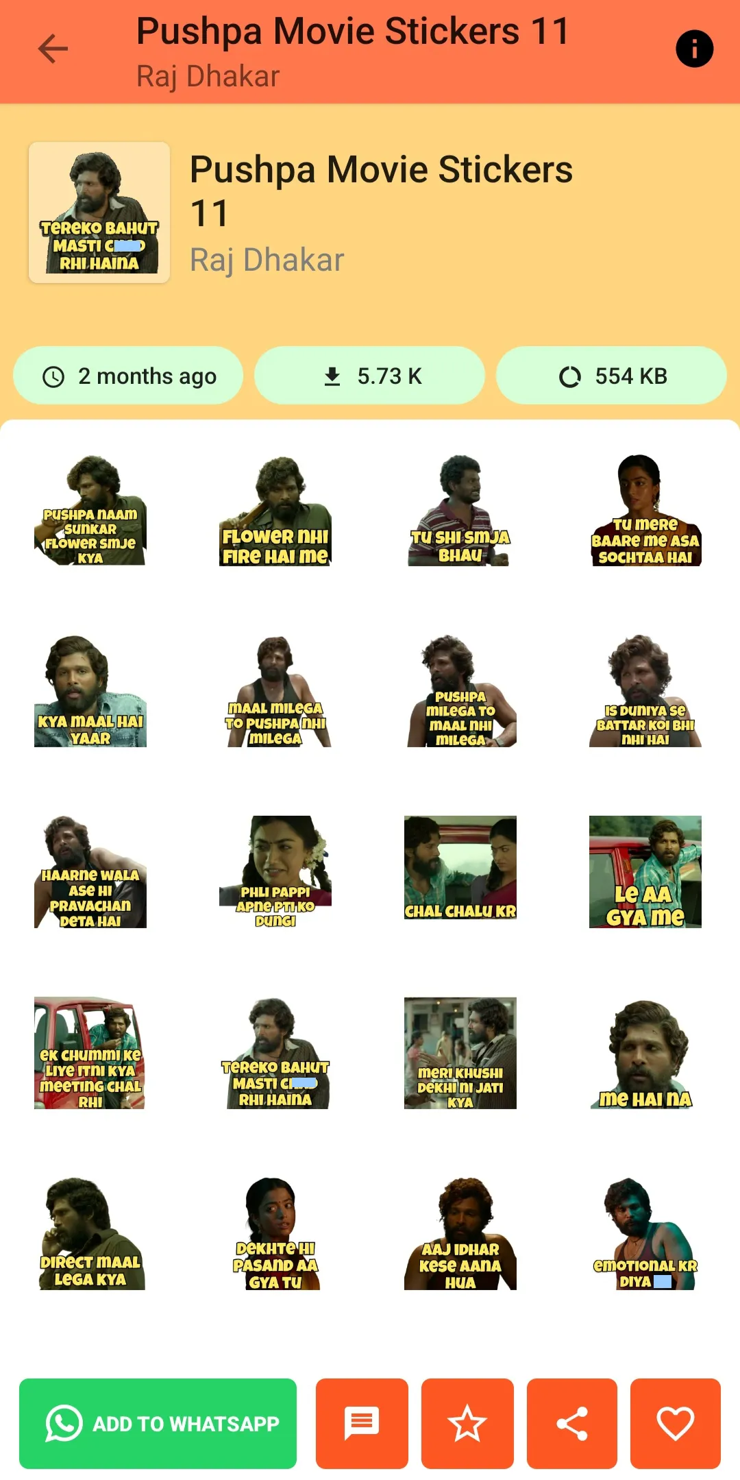 Mirzapur 2 Stickers For WA | Indus Appstore | Screenshot