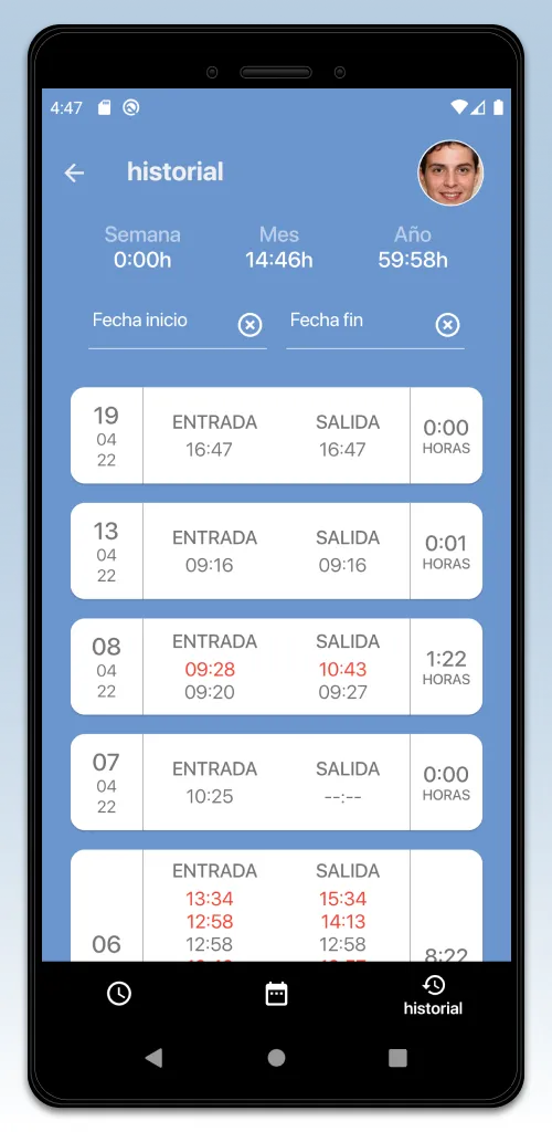 Acceso - Registro de jornada | Indus Appstore | Screenshot