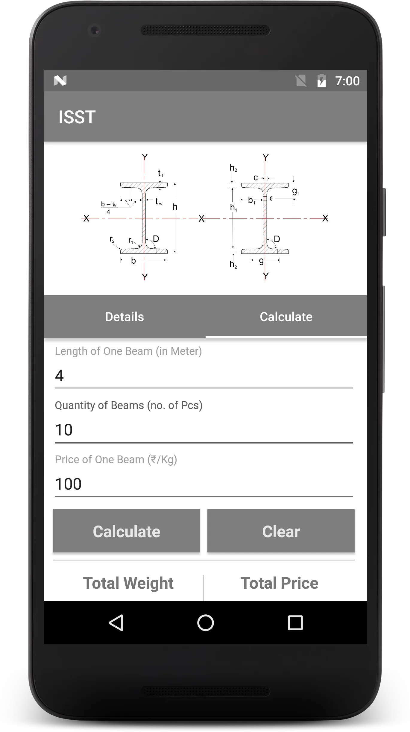 Metal Weight Calculator & IS S | Indus Appstore | Screenshot