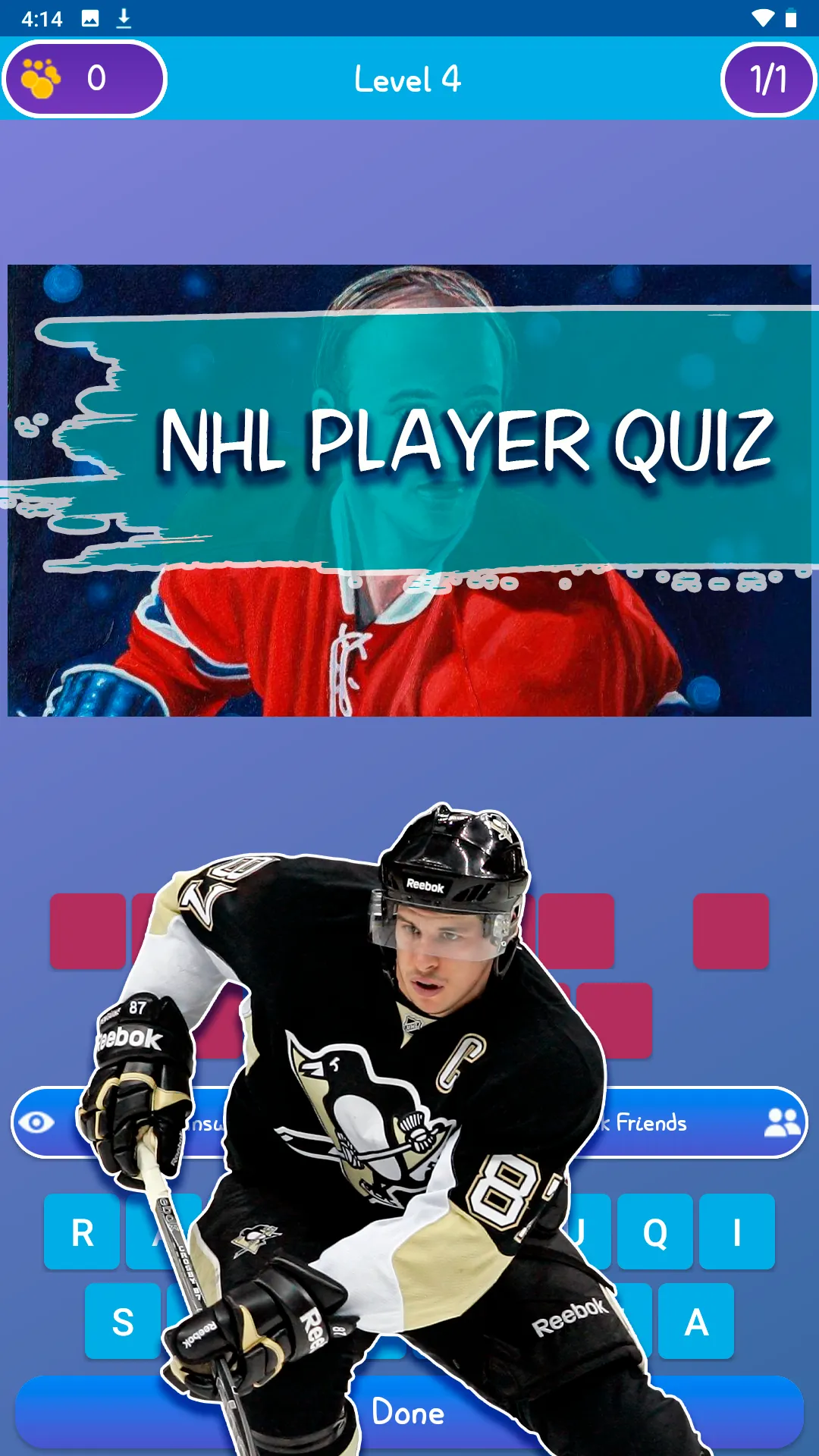 Nhl player quiz | Indus Appstore | Screenshot