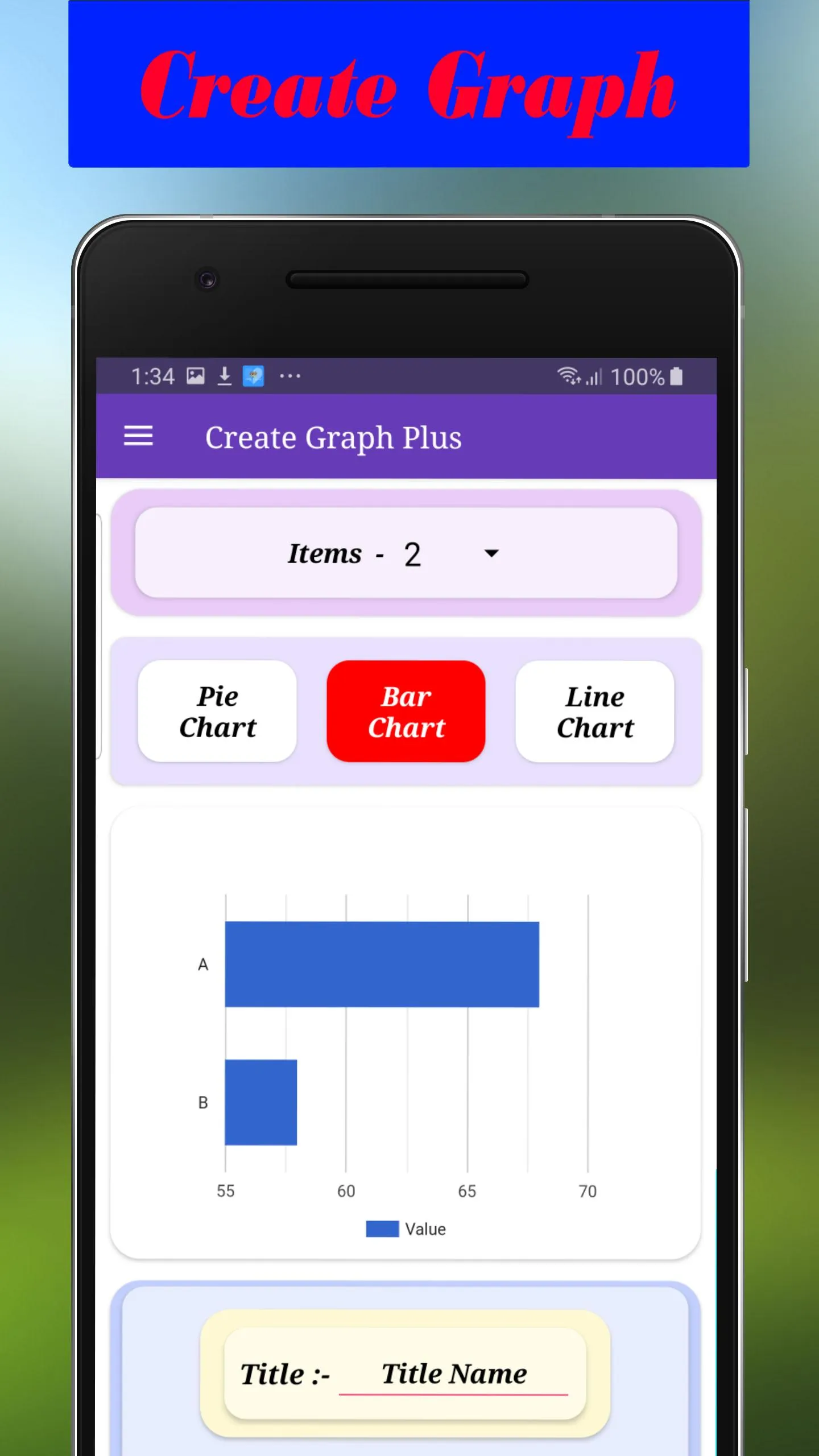 Create Graph Basic | Indus Appstore | Screenshot