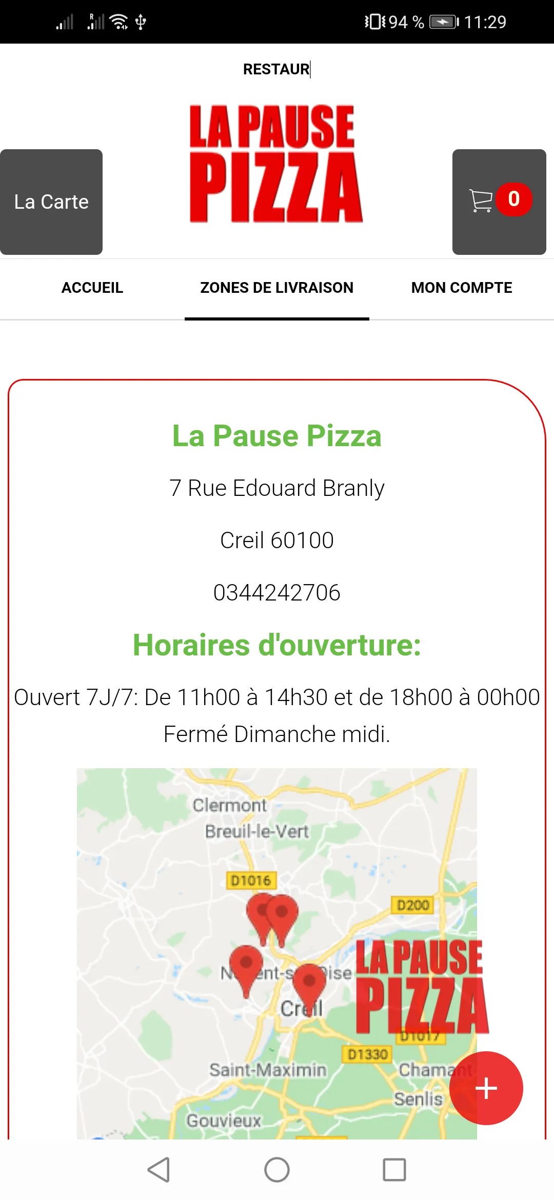 La Pause Pizza | Indus Appstore | Screenshot