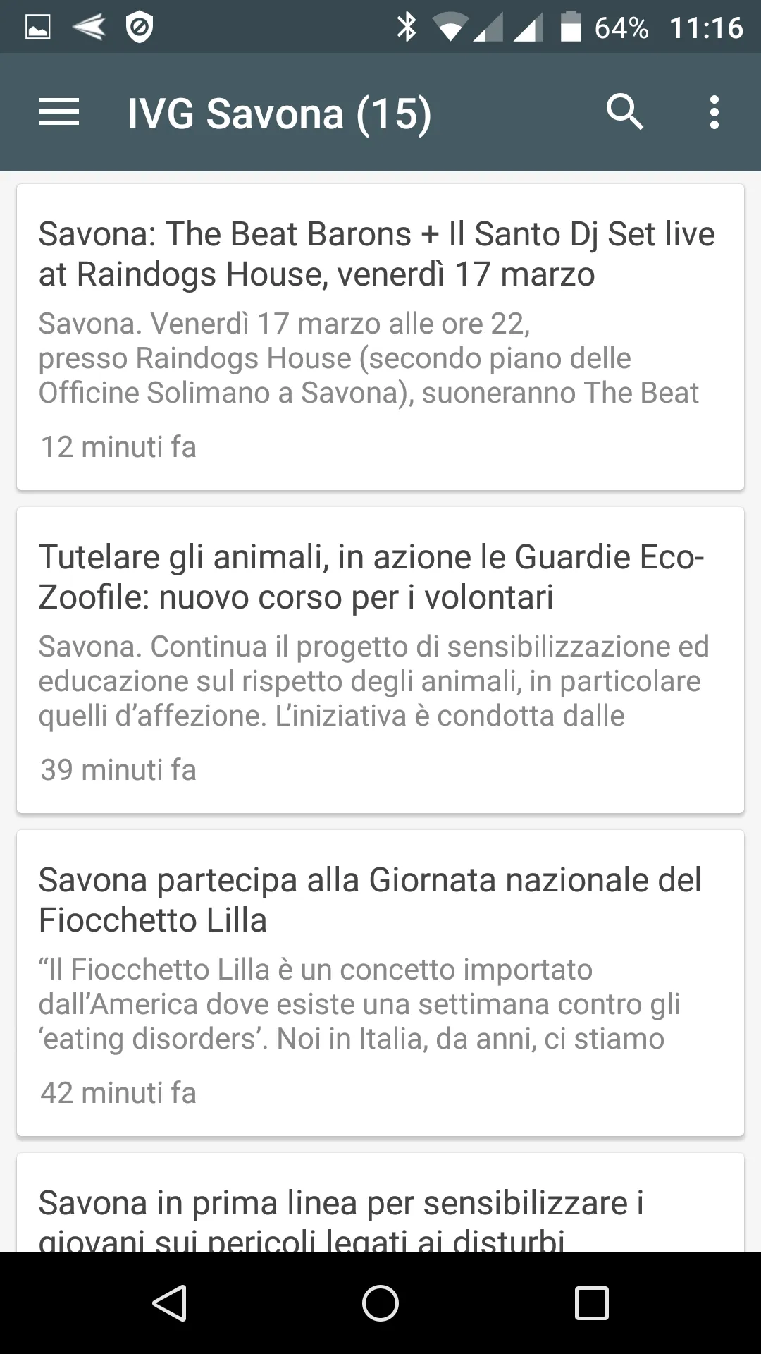 Savona notizie locali | Indus Appstore | Screenshot