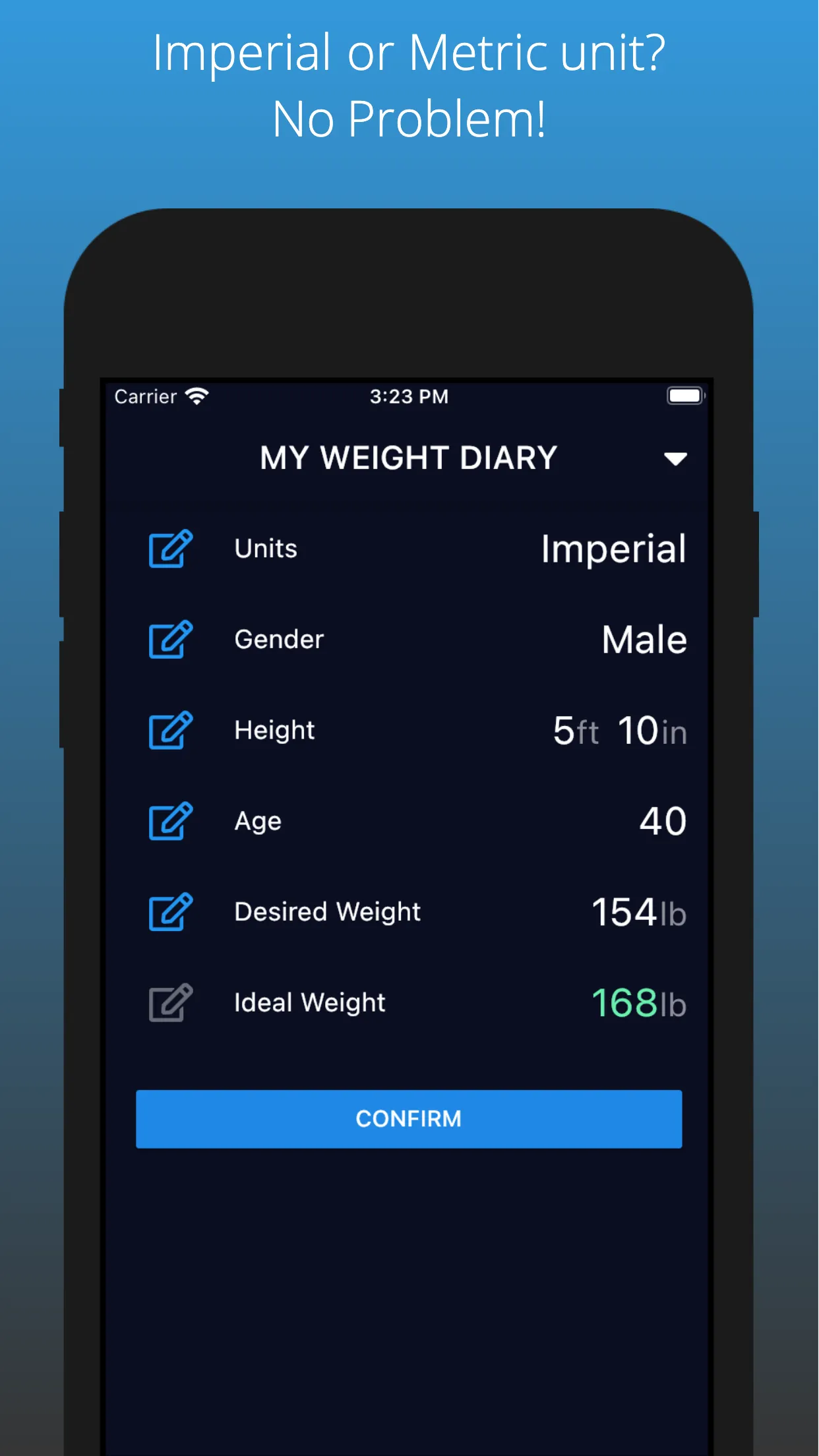 WeightDiary with BMI | Indus Appstore | Screenshot