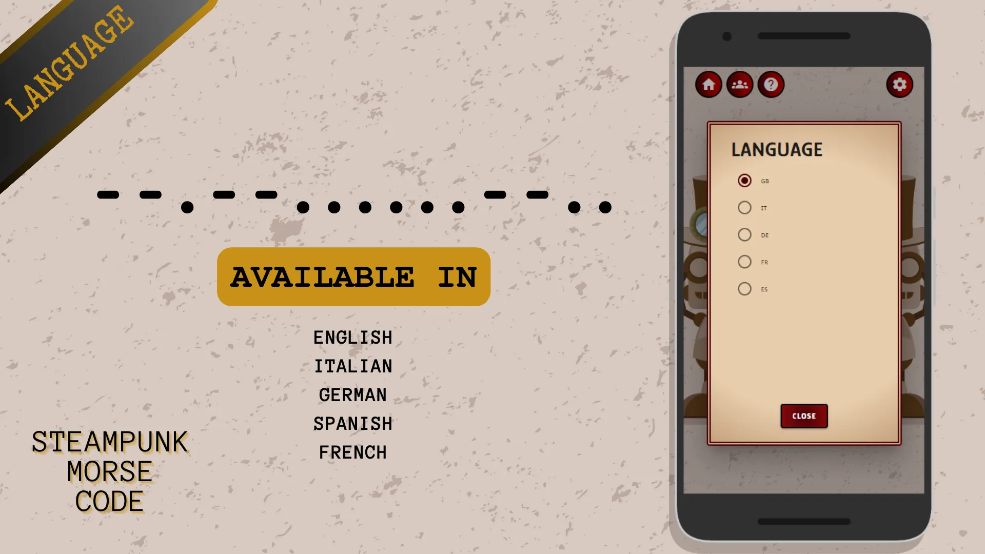 Steampunk Morse Code | Indus Appstore | Screenshot