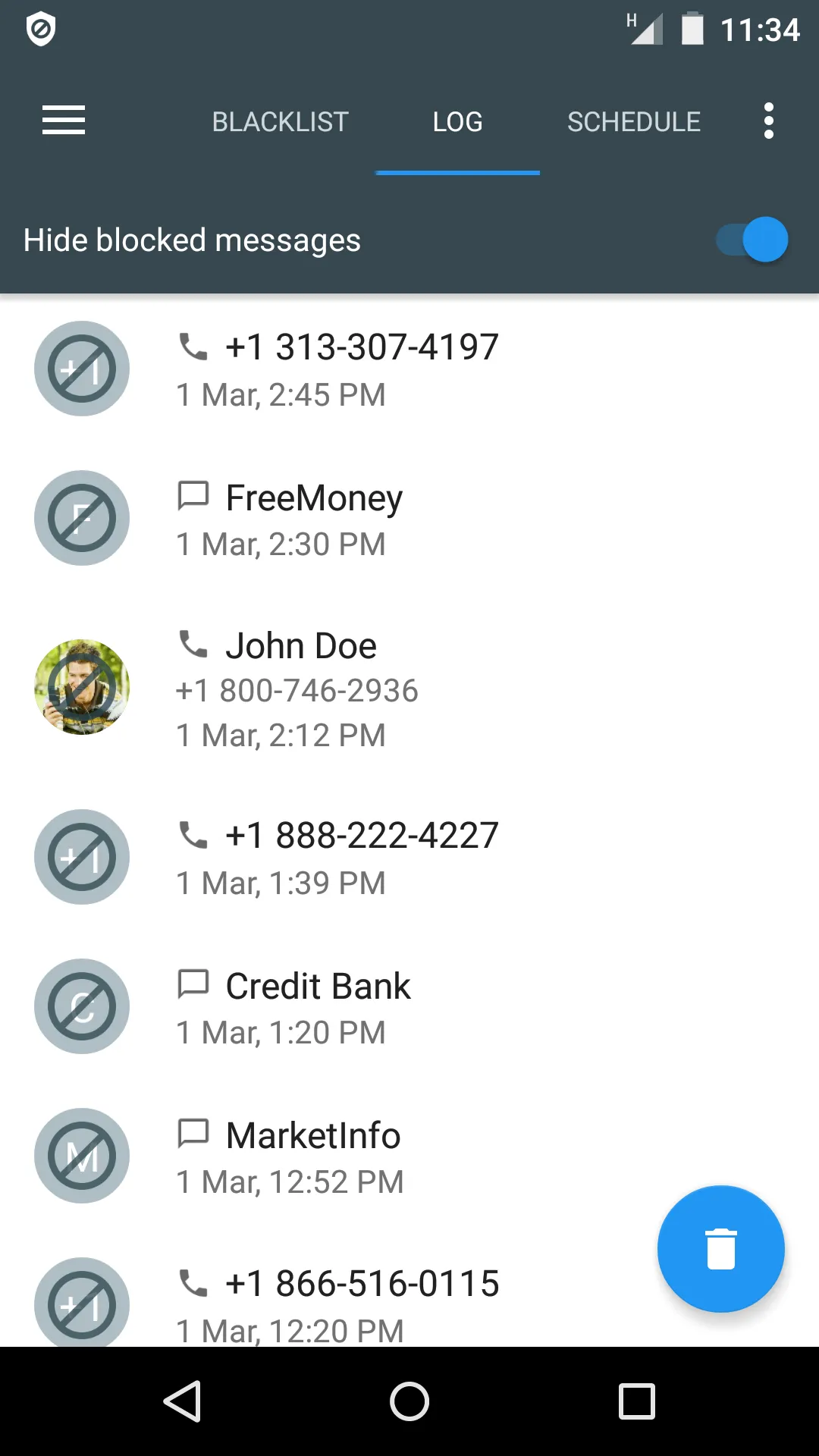 Calls Blacklist - Call Blocker | Indus Appstore | Screenshot