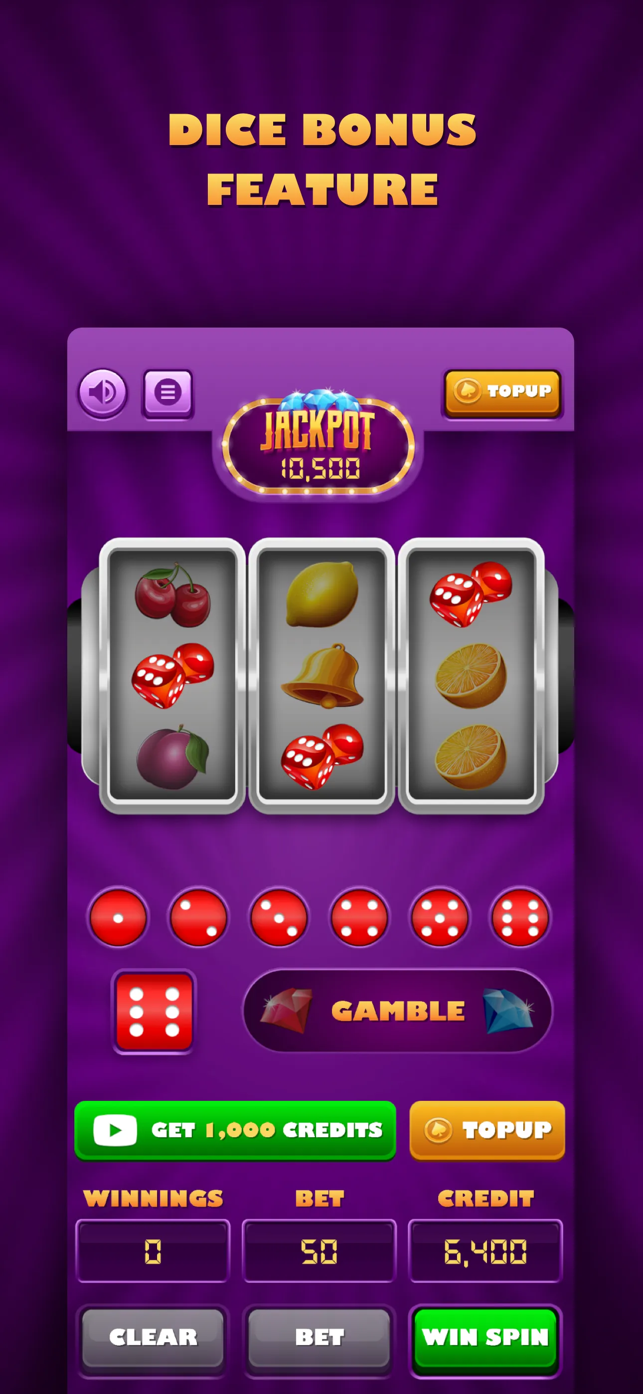 TripleDice Pub Fruit Machine | Indus Appstore | Screenshot