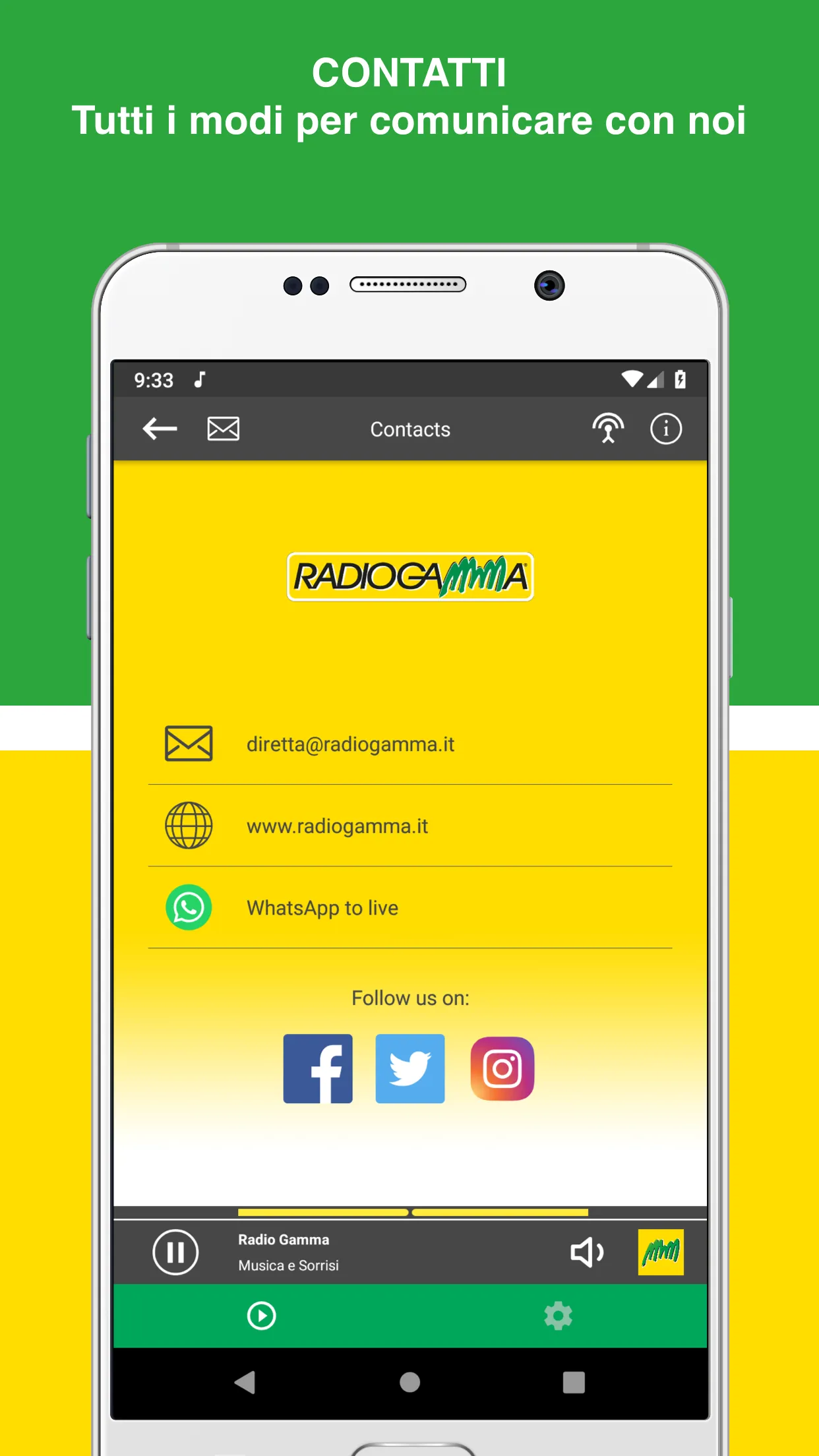 Radio Gamma, Musica e Sorrisi | Indus Appstore | Screenshot