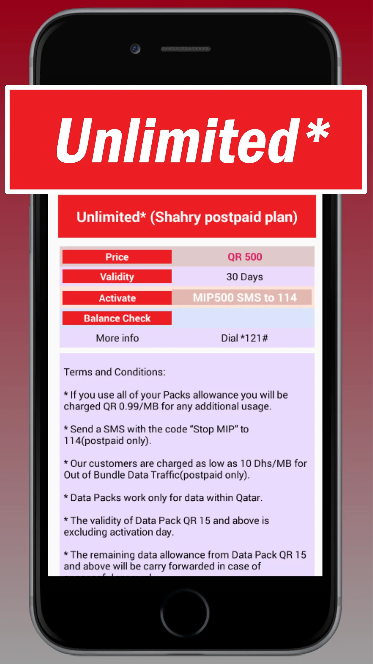 Qatars (Hala) Data Plan | Indus Appstore | Screenshot