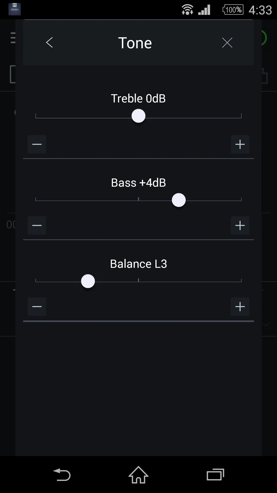 Denon Hi-Fi Remote | Indus Appstore | Screenshot