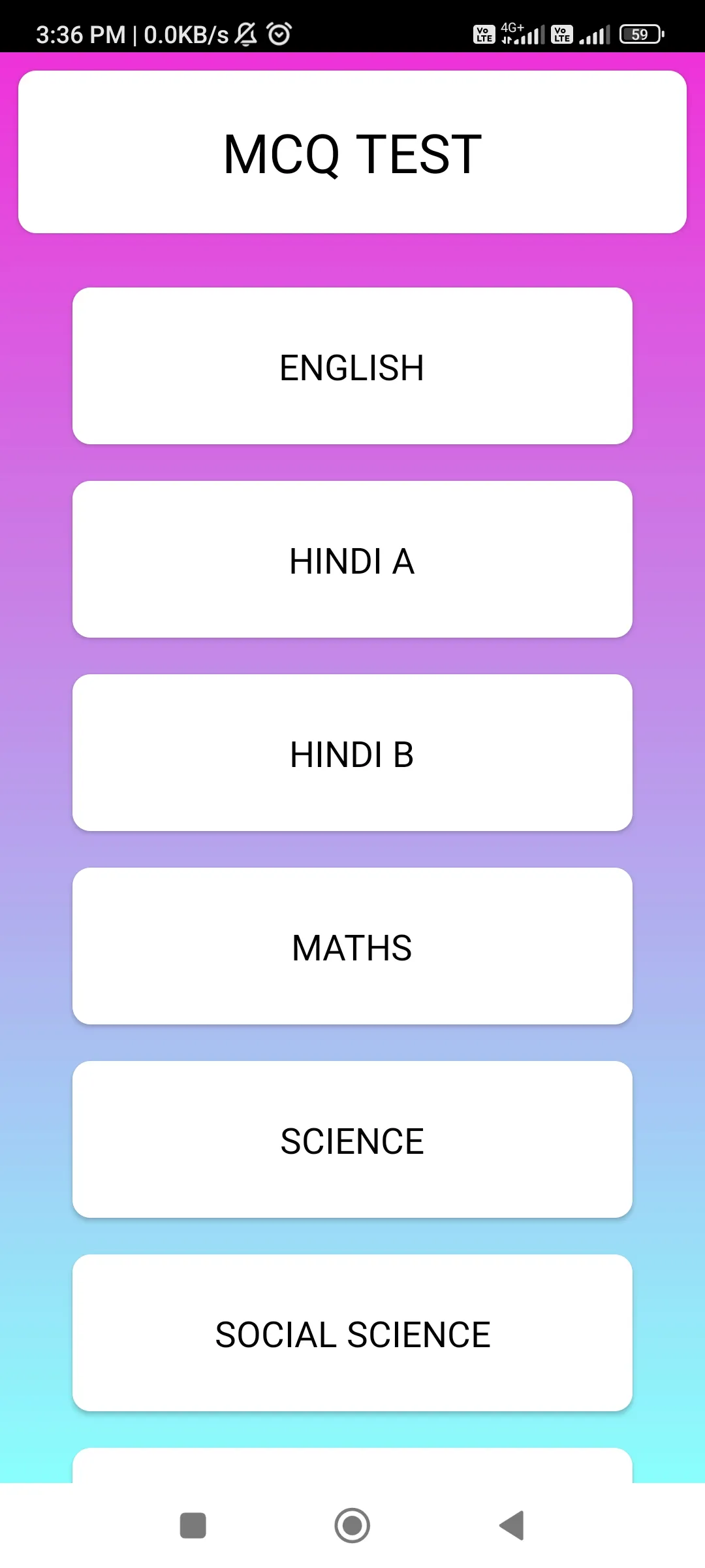 Class 10 MCQ | Indus Appstore | Screenshot