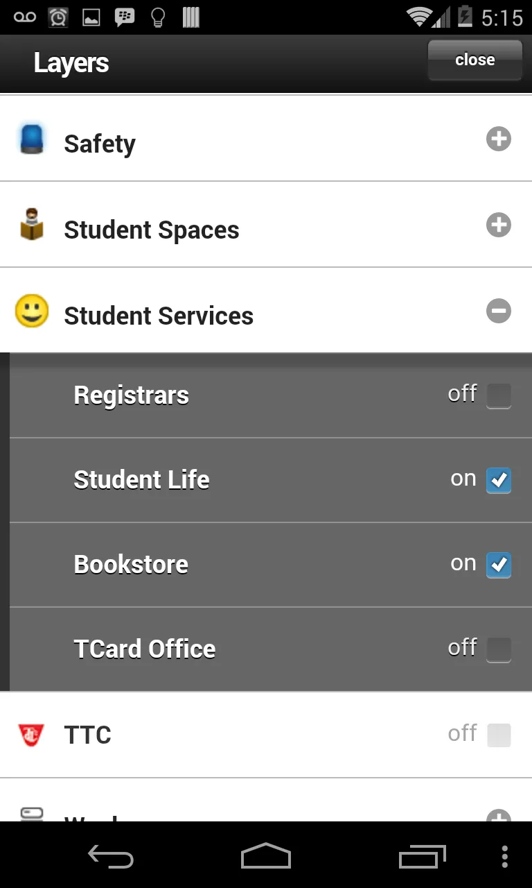 UofT Multi-Campus Map | Indus Appstore | Screenshot