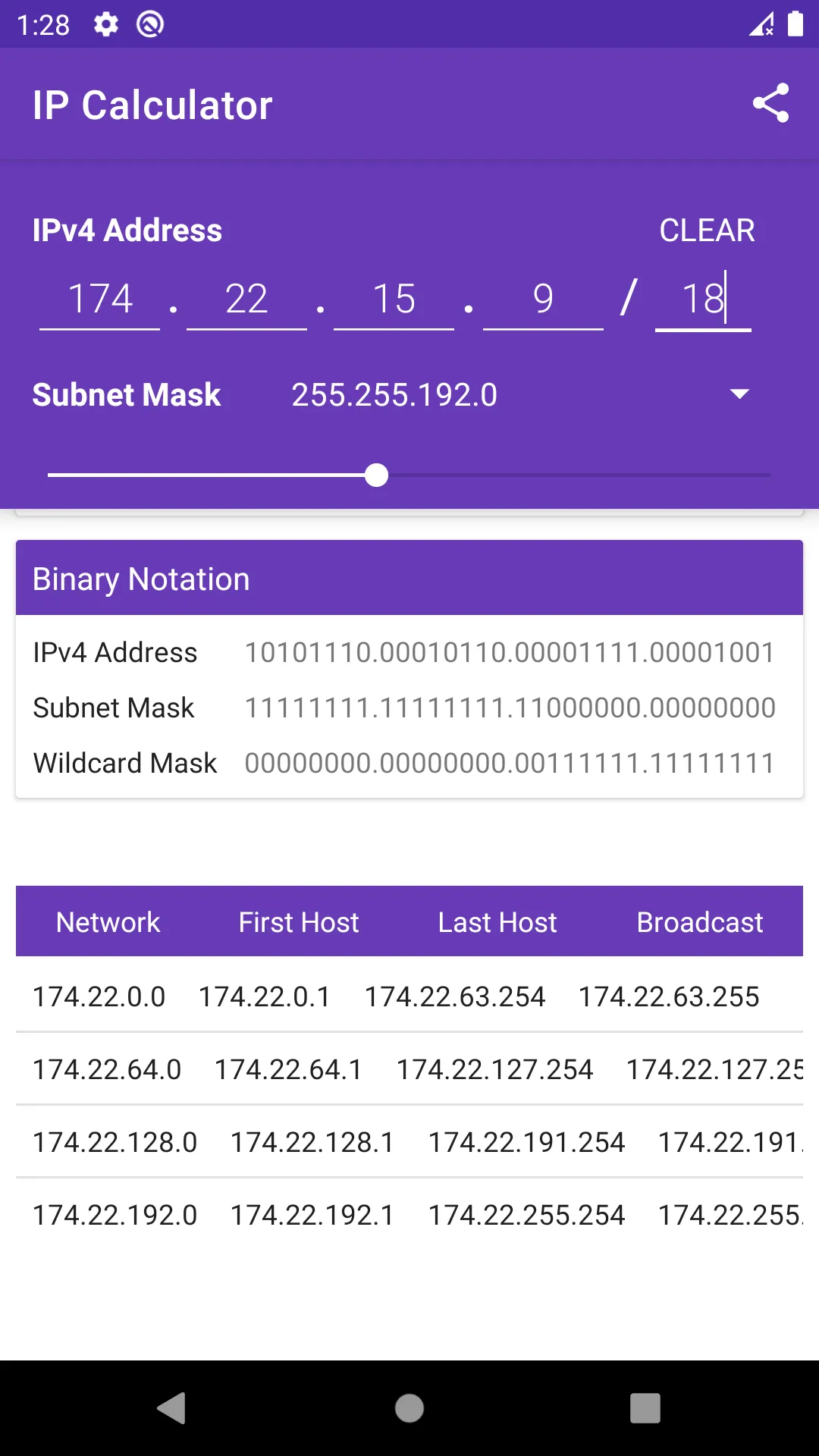 IP Calculator | Indus Appstore | Screenshot