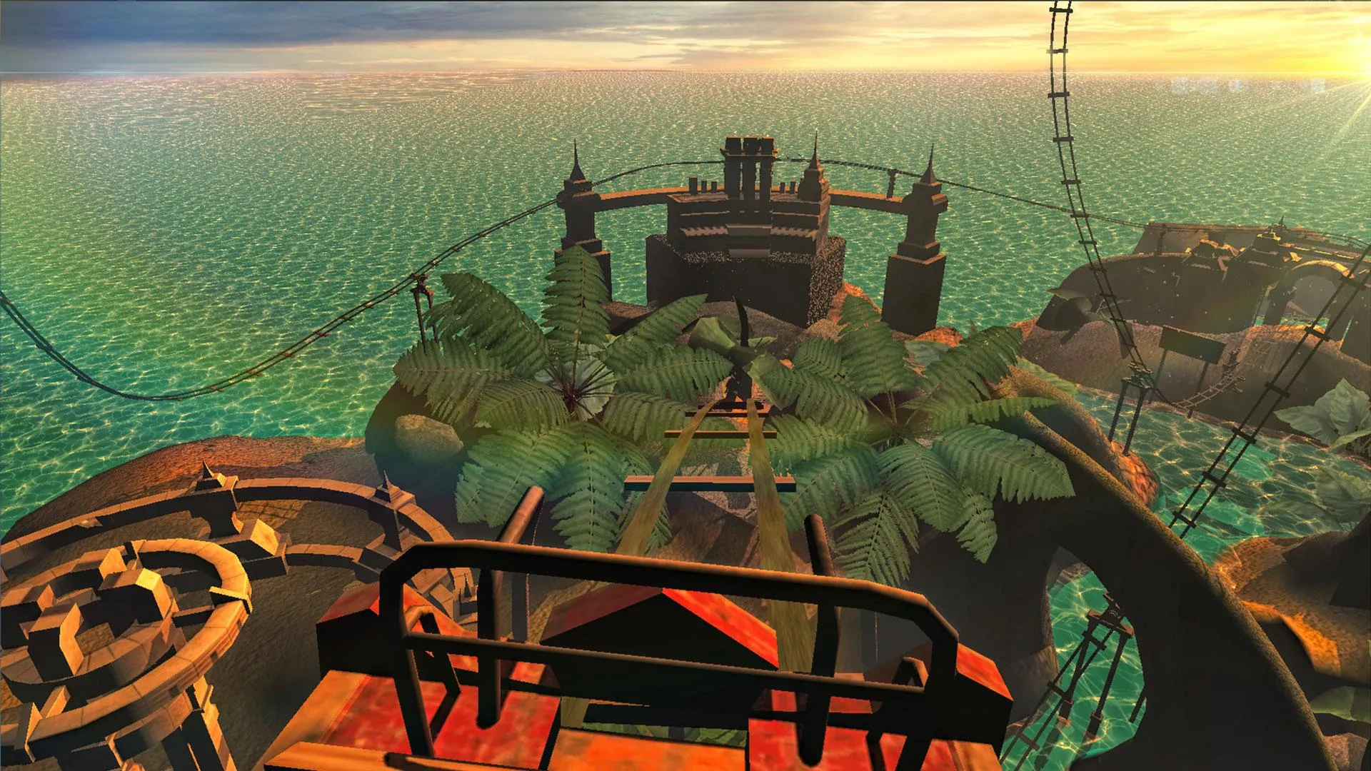 VR Roller Coaster Sunset | Indus Appstore | Screenshot