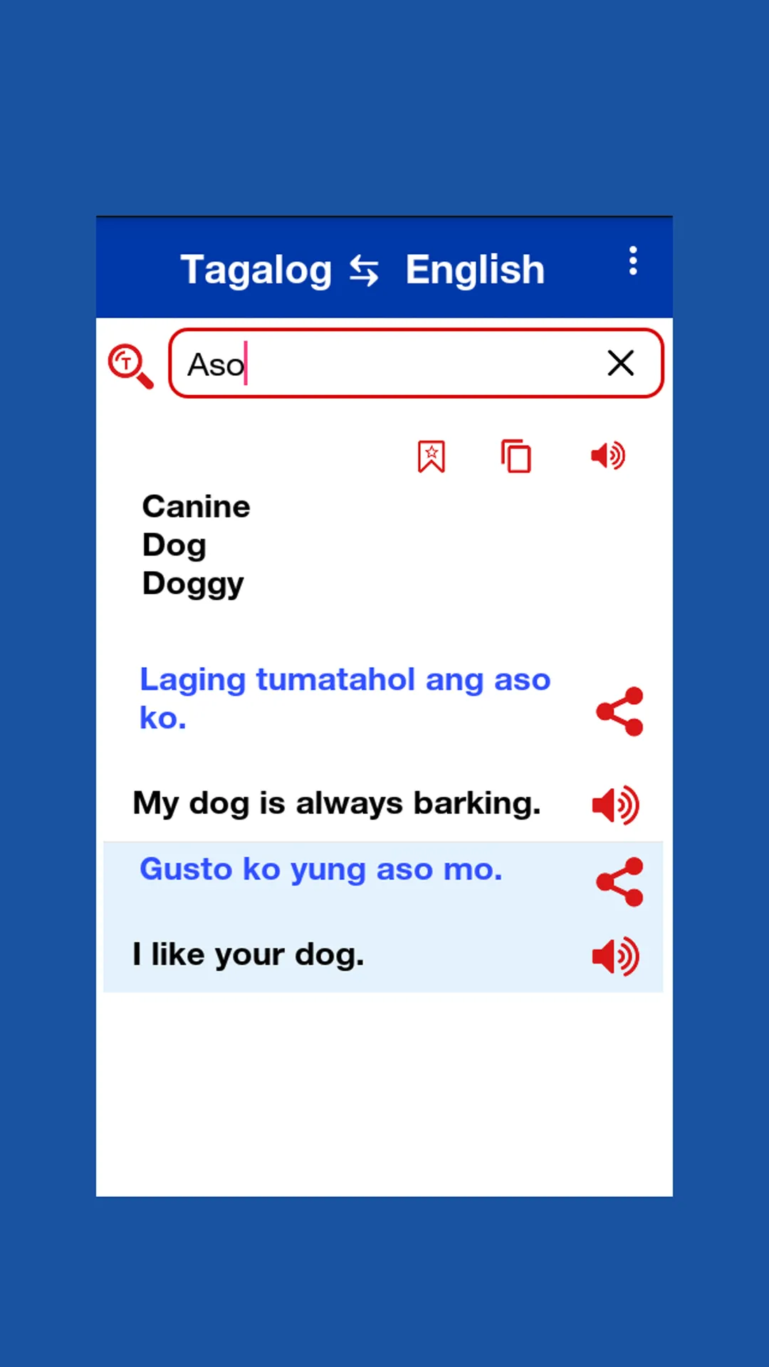 English Tagalog Dictionary | Indus Appstore | Screenshot