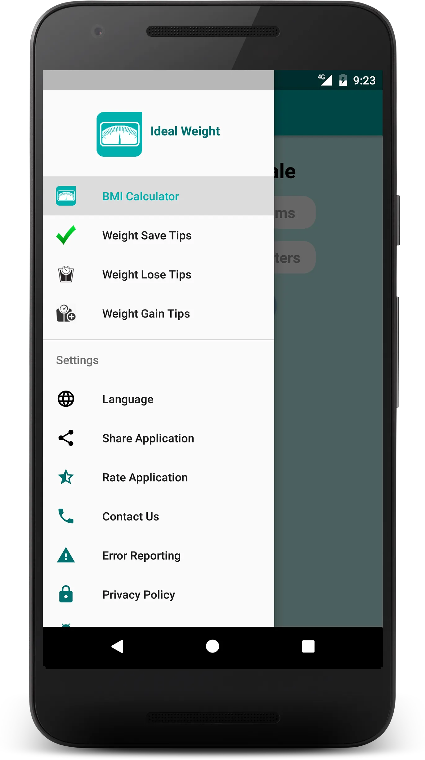 Ideal Weight - BMI Calculator | Indus Appstore | Screenshot