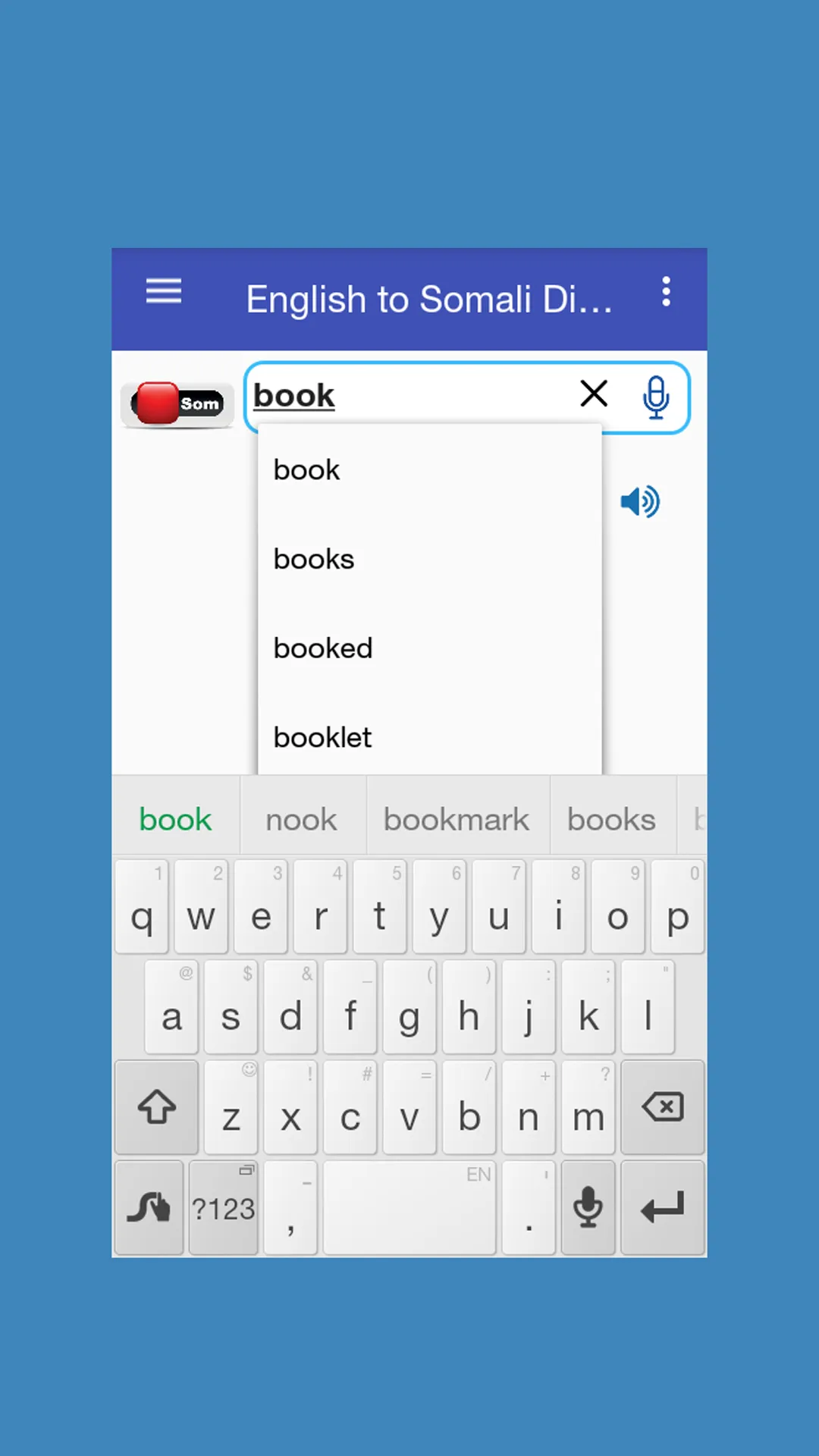 English to Somali Dictionary | Indus Appstore | Screenshot