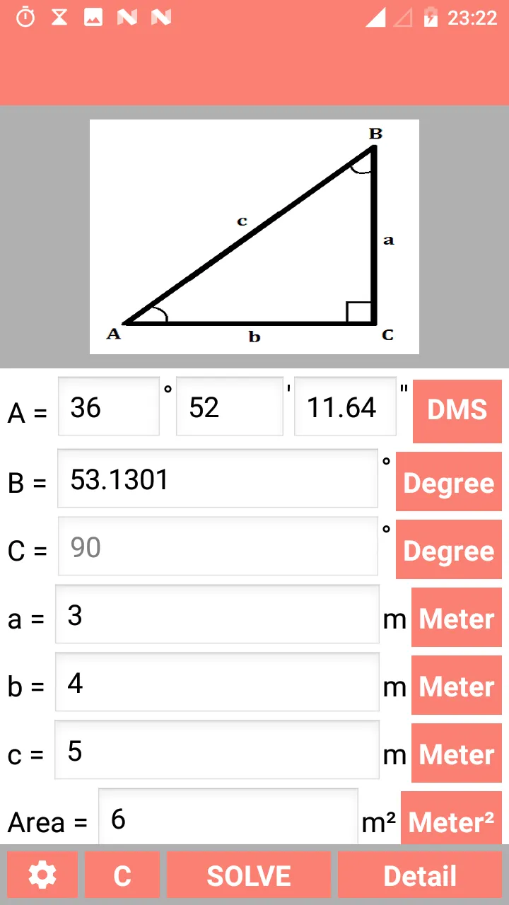 Right Angled Triangle Solver | Indus Appstore | Screenshot