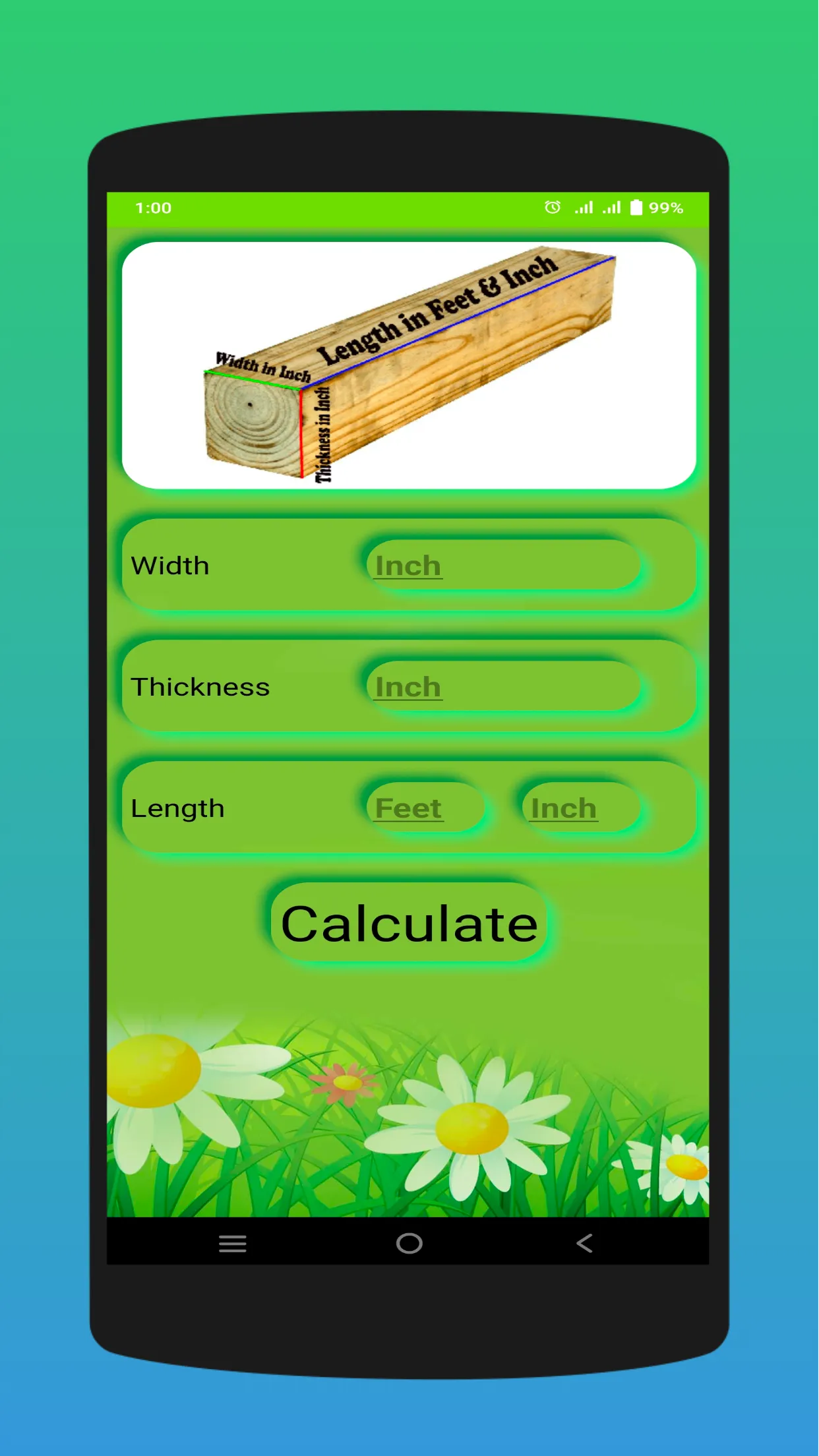 Wood Calculator | Indus Appstore | Screenshot