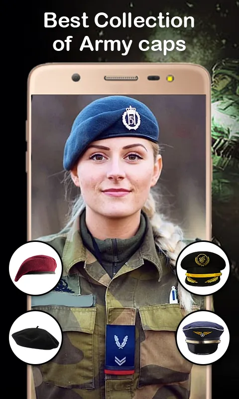 Army Cap Photo Editor | Indus Appstore | Screenshot