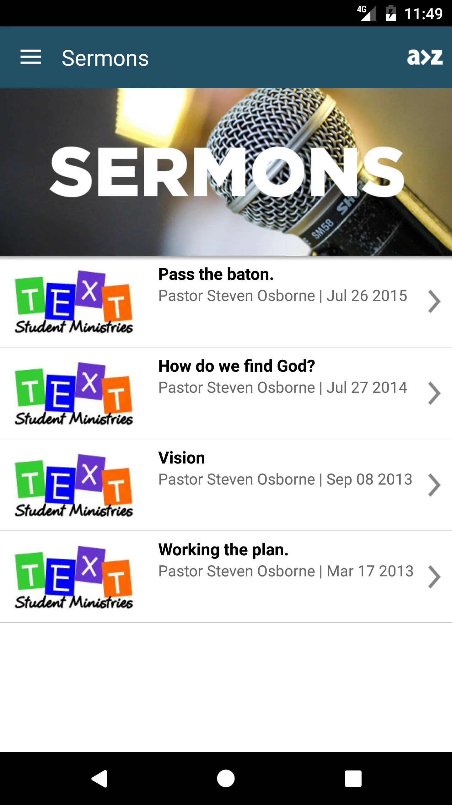 T.E.X.T. STUDENT MINISTRIES | Indus Appstore | Screenshot