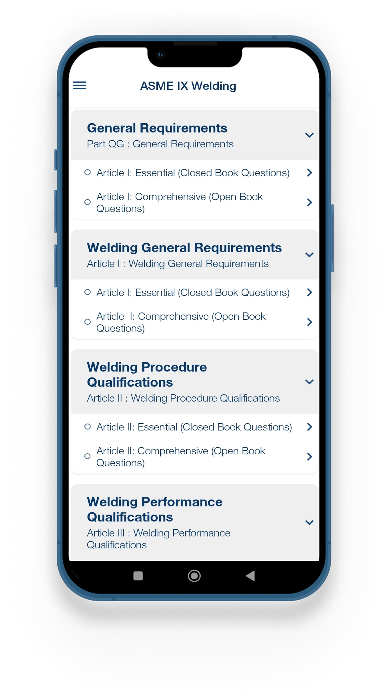 ASME IX - Welding | Indus Appstore | Screenshot