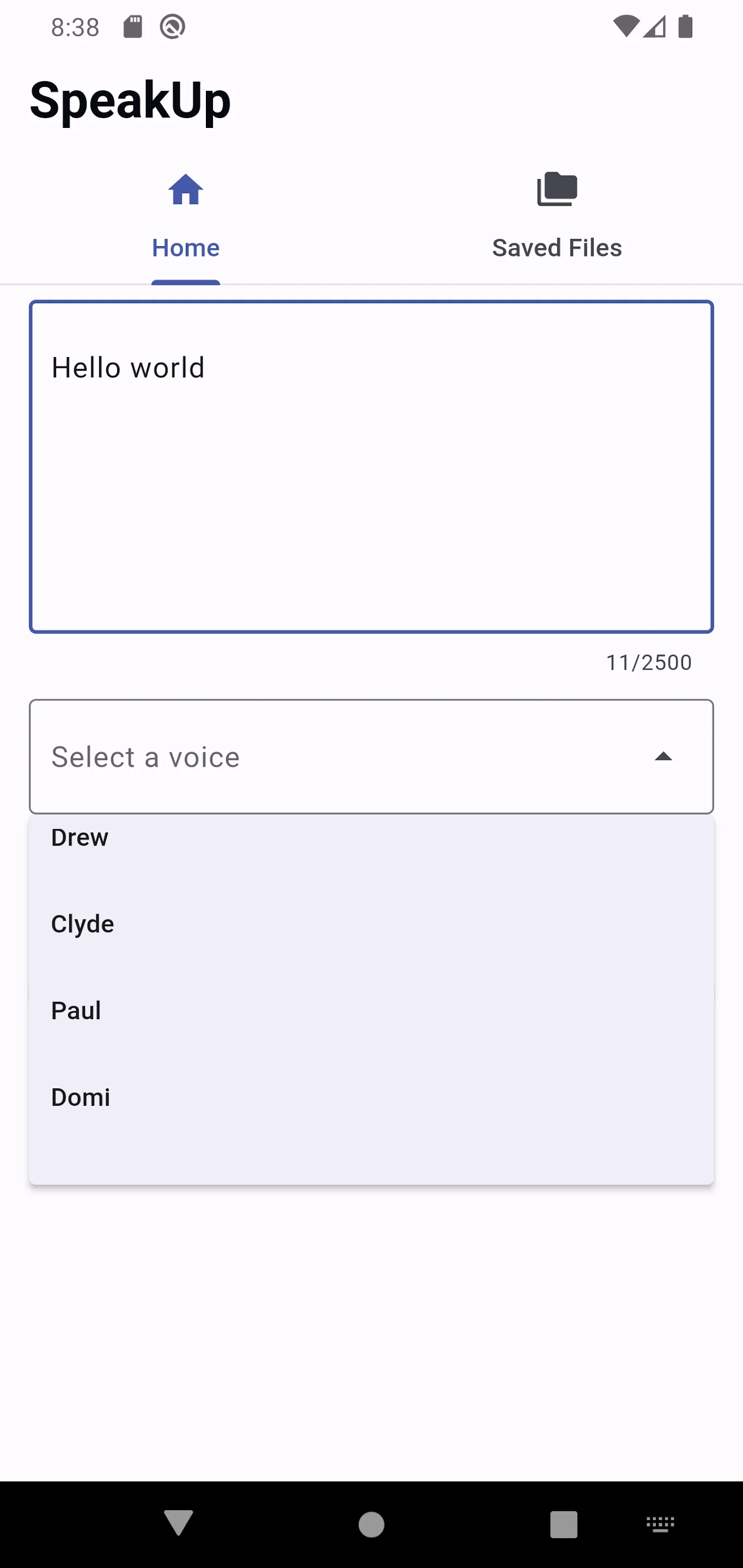 SpeakUp - Text to Speech | Indus Appstore | Screenshot