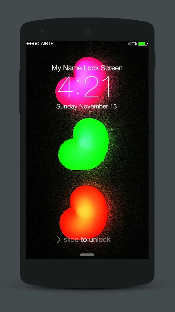 Love Neon Lock Screen | Indus Appstore | Screenshot