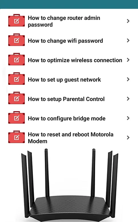 Motorola Modem Router Guide | Indus Appstore | Screenshot