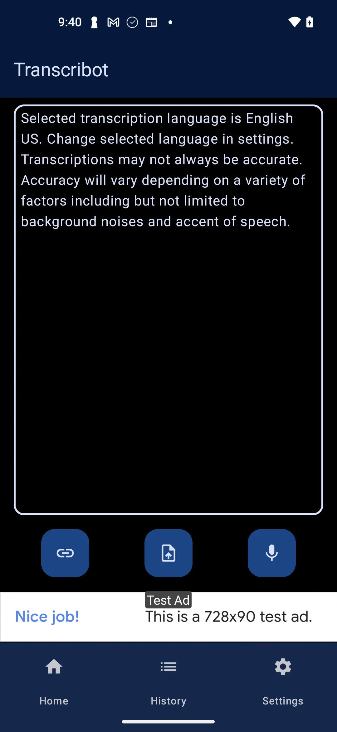 Transcribot: AI audio to text | Indus Appstore | Screenshot