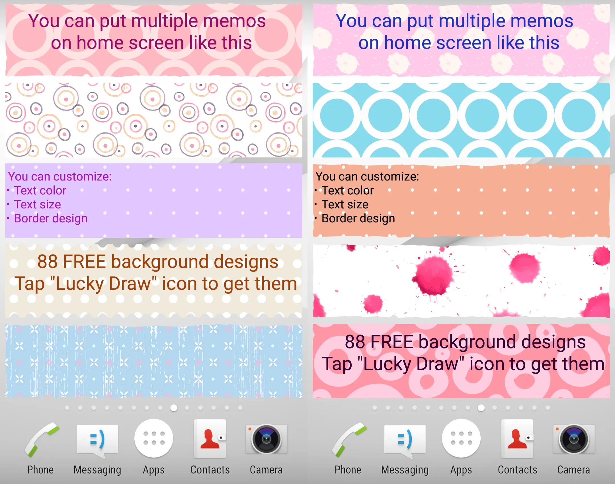 Sticky Memo Notepad *Dots* | Indus Appstore | Screenshot