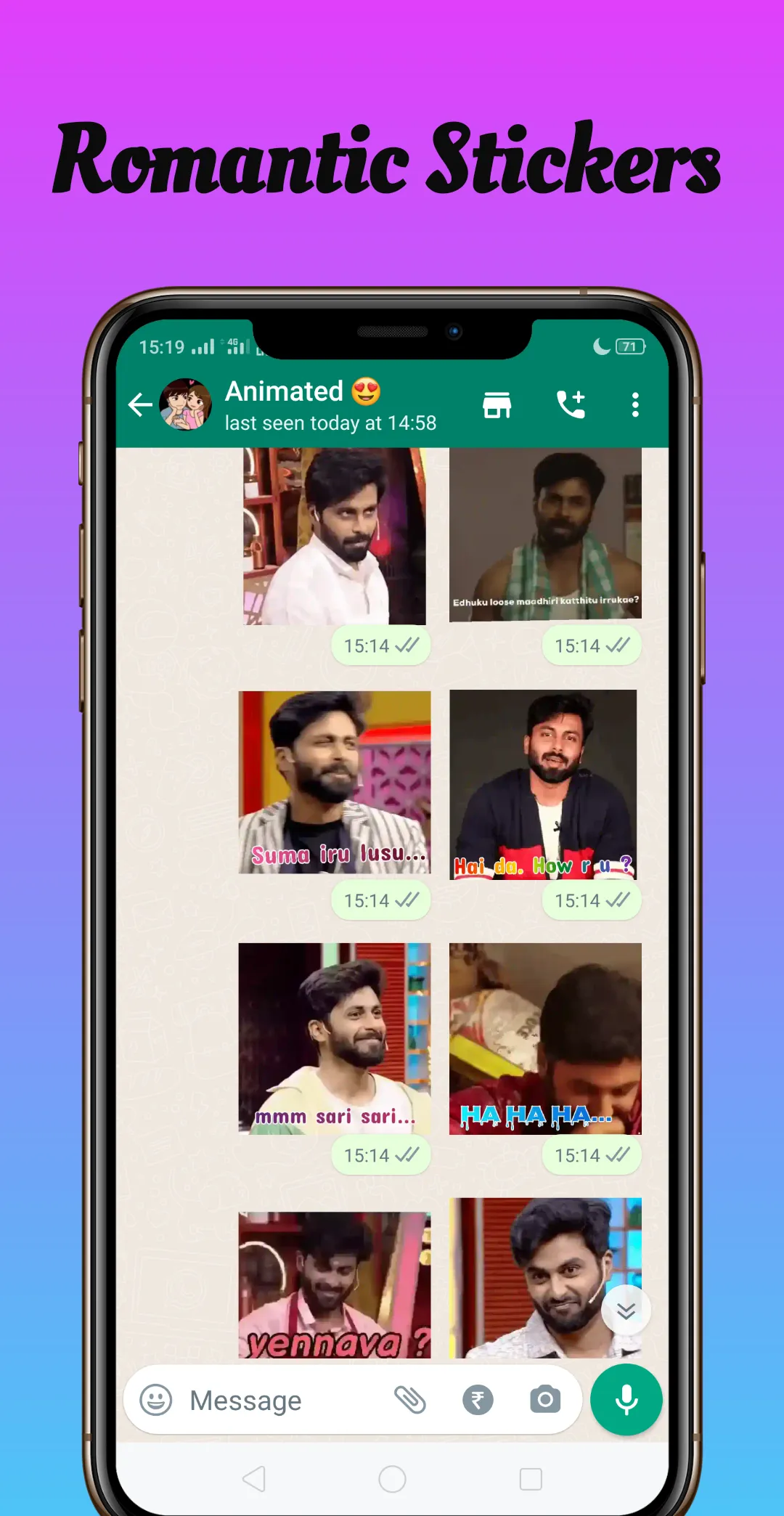 Ashwin - Animated Stickers | Indus Appstore | Screenshot