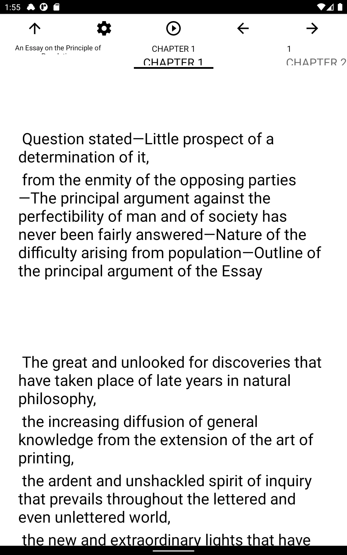 Book, An Essay on the Principl | Indus Appstore | Screenshot