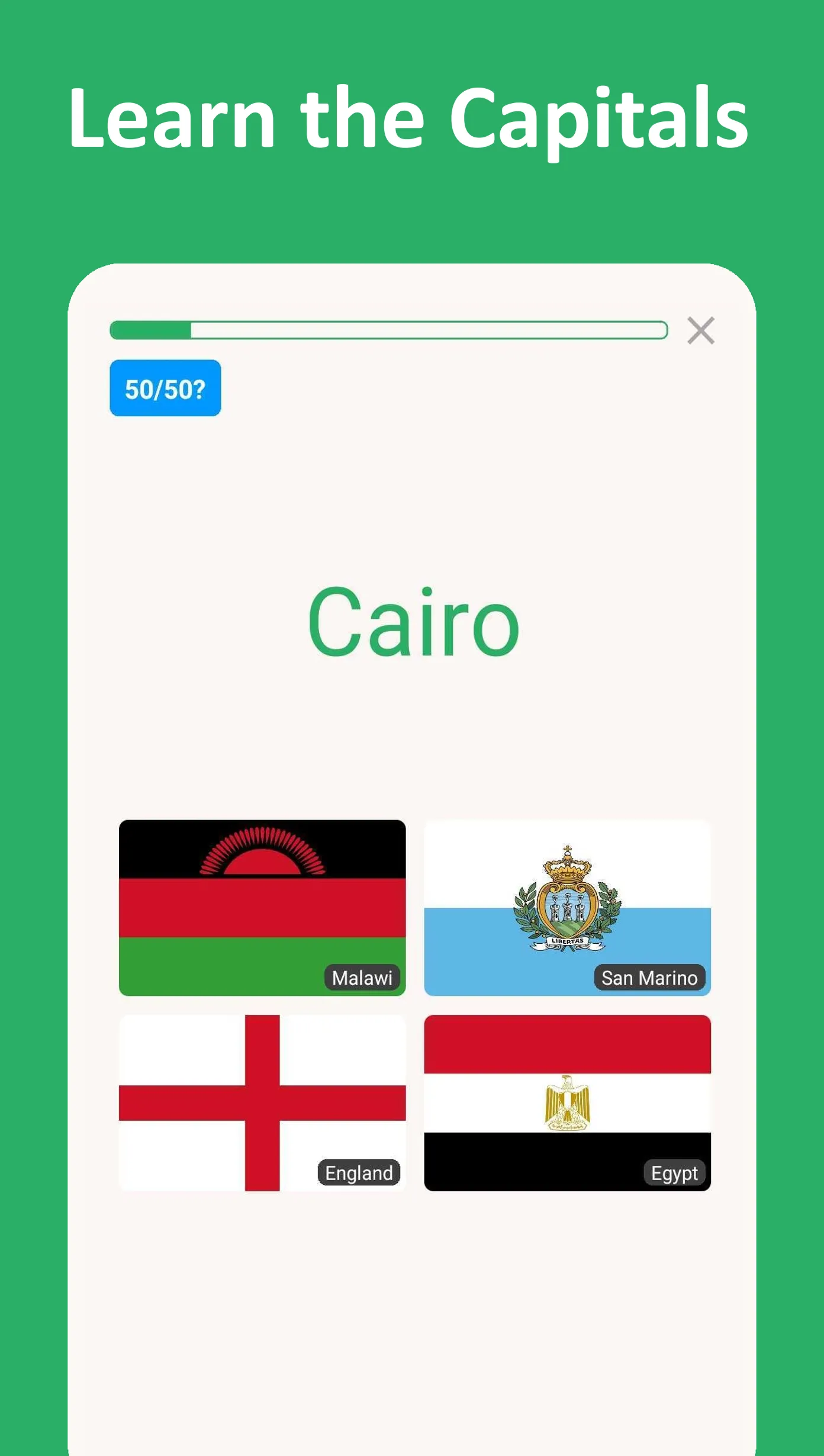 Flags & Capitals of the World | Indus Appstore | Screenshot