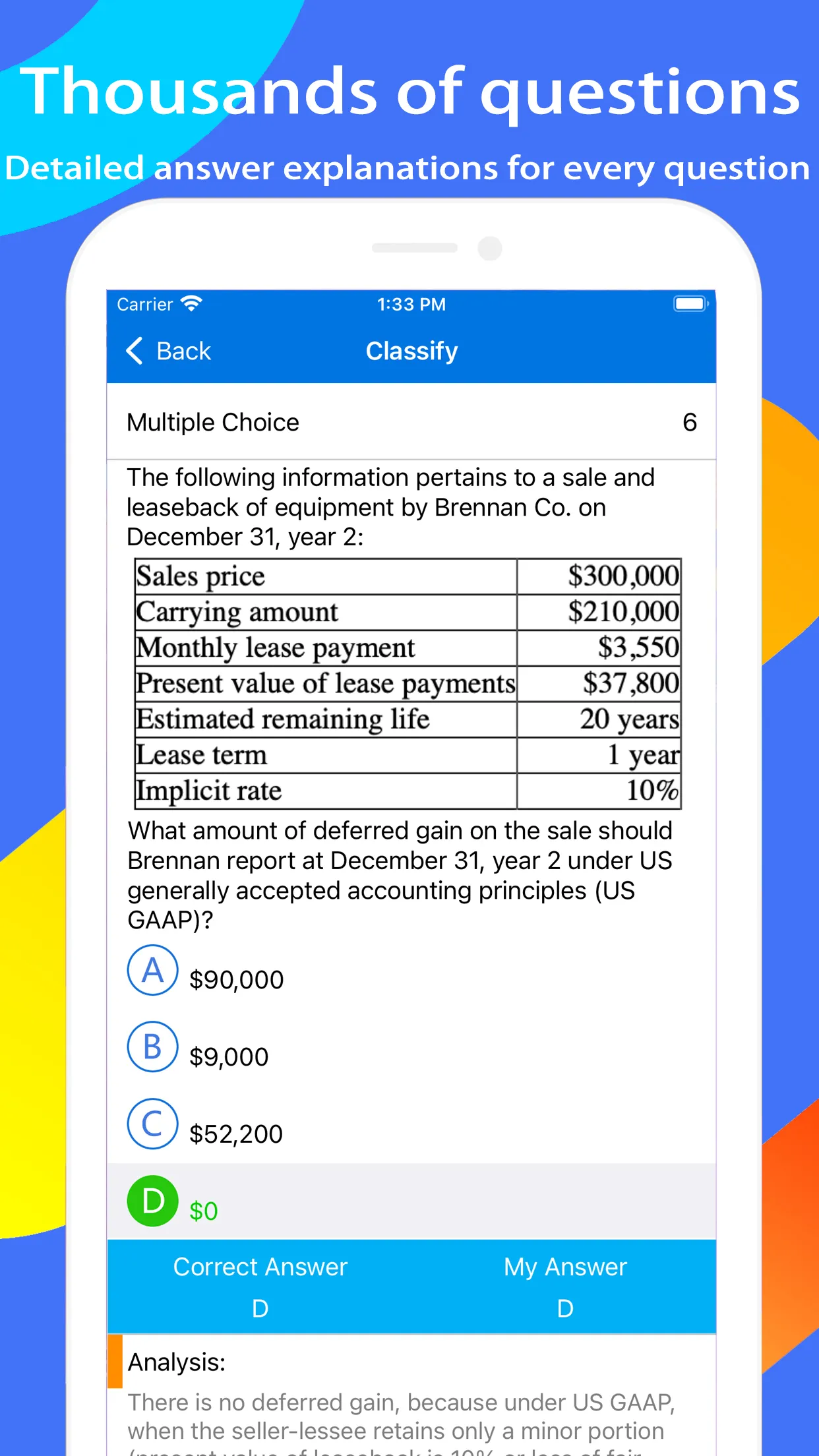 CPA FAR Exam Expert | Indus Appstore | Screenshot